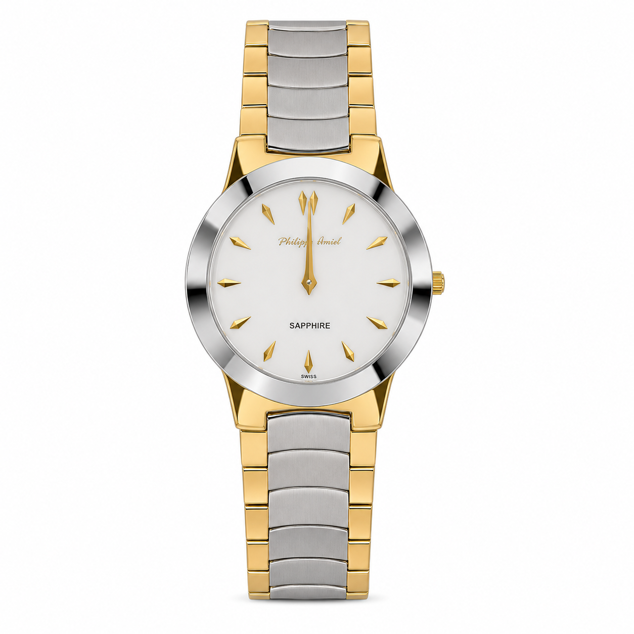 Philippe Amiel M6280 Reloj para Hombre Acero Bicolor con Cristal de Zafiro