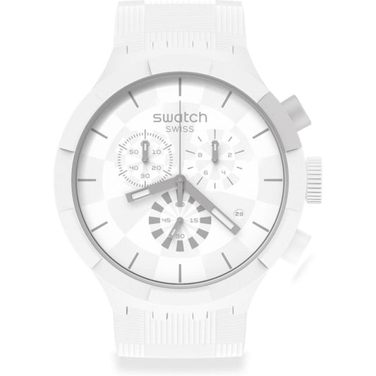 RELOJ SWATCH BIG BOLD CHRONO CHEQUERED WHITE - SB02W400