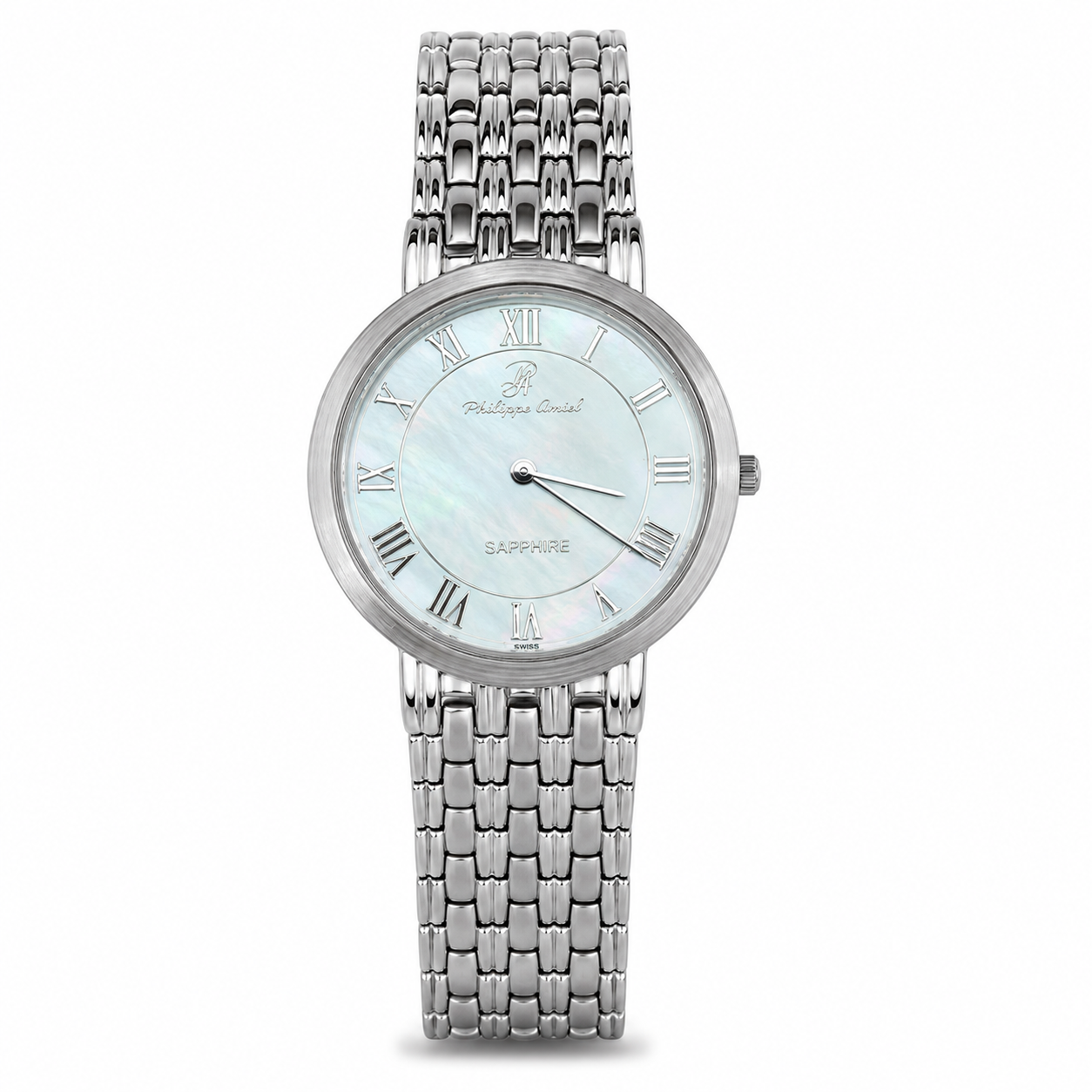 Philippe Amiel M6320 AZ Reloj para Hombre Acero Inoxidable Esfera Nácar