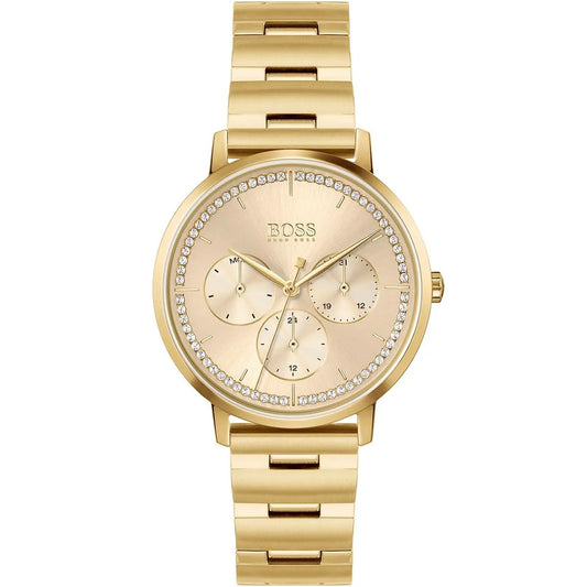 RELOJ HUGO BOSS 1502572 ACERO DAMA DORADO PIEDRAS