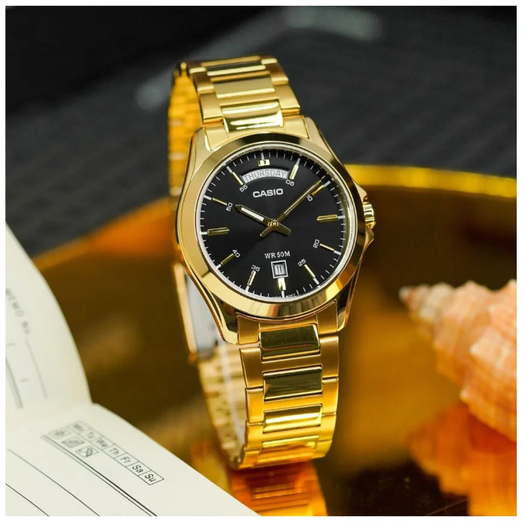RELOJ CASIO MTP-1370G-1A ACERO DORADO