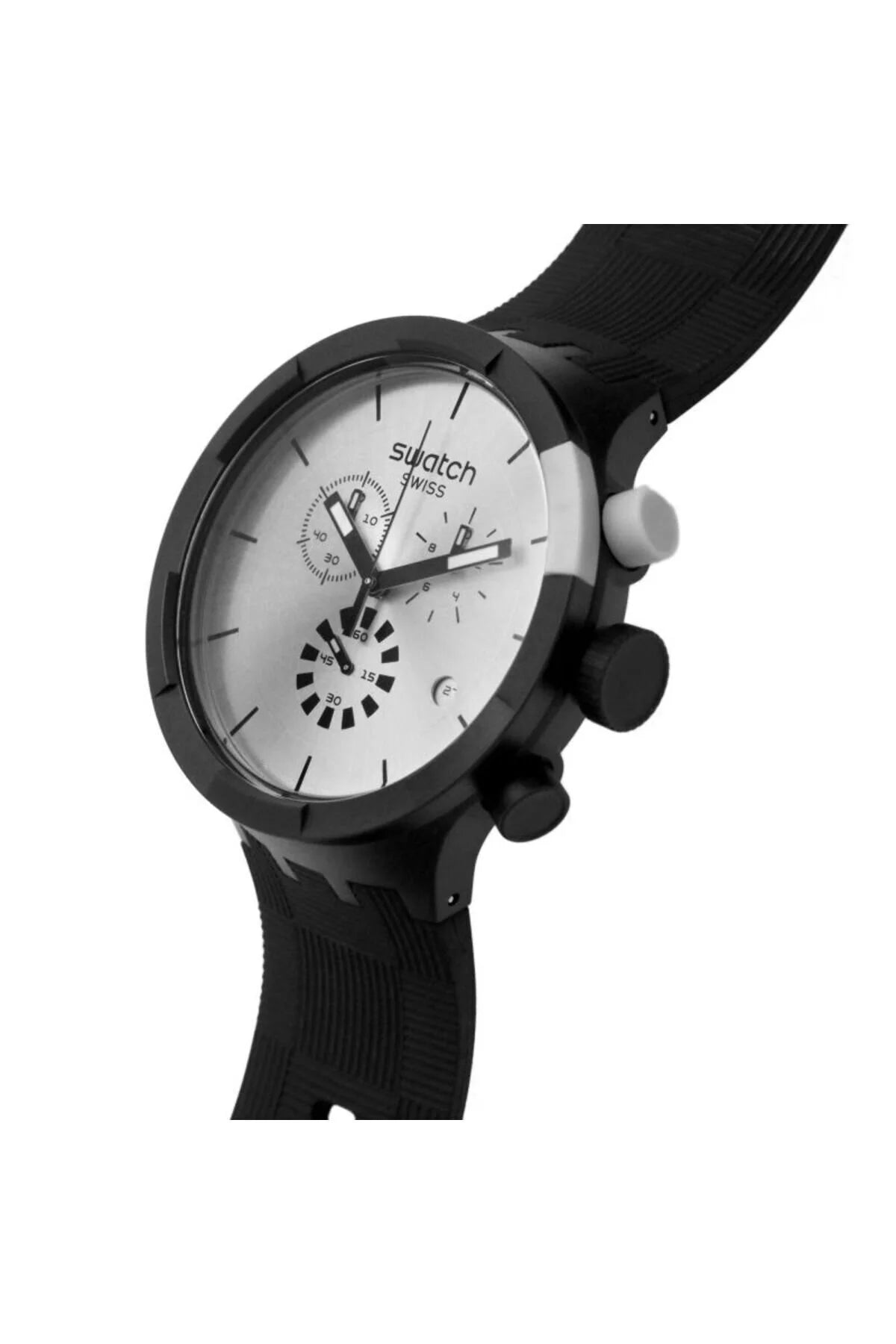RELOJ SWATCH SB02B404 CHEQUERED SILVER