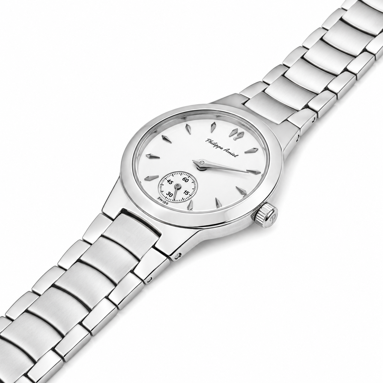Philippe Amiel F6280 Reloj para Mujer Acero Inoxidable Plateado