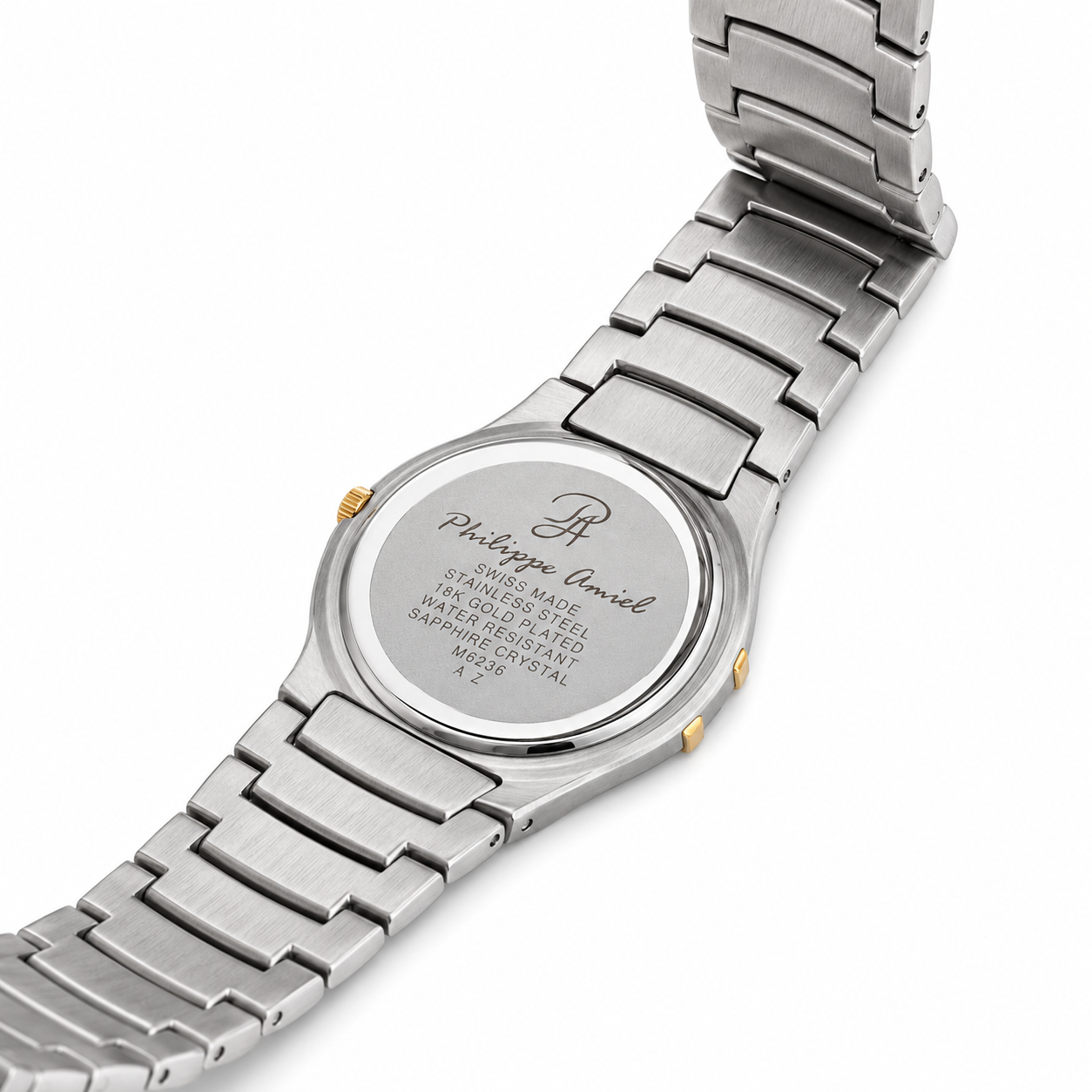 Philippe Amiel M6236 AZ Reloj para Hombre Bicolor Acero Inoxidable y Dorado
