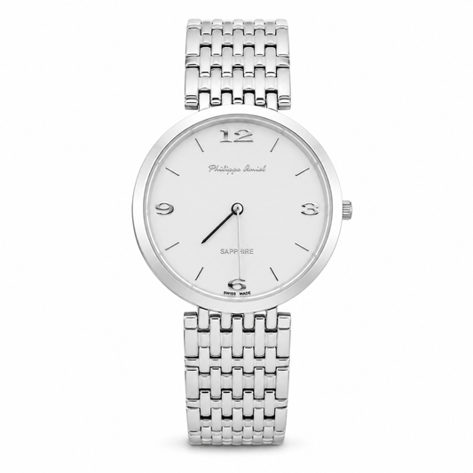 Philippe Amiel M6348 Reloj para Hombre Acero Inoxidable Plateado con Cristal de Zafiro