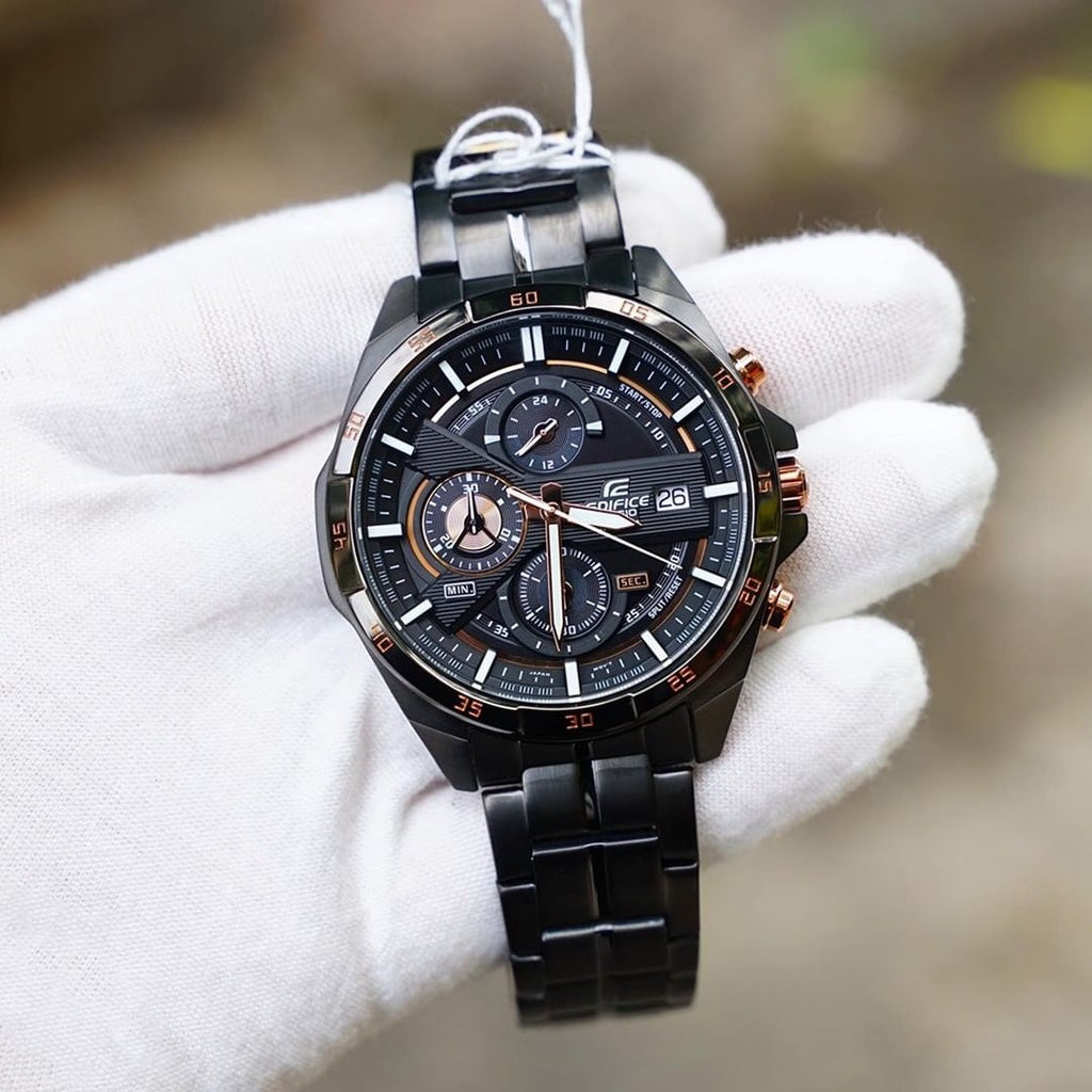 RELOJ CASIO EDIFICE EFR-556DC-1A ACERO PAVONADO