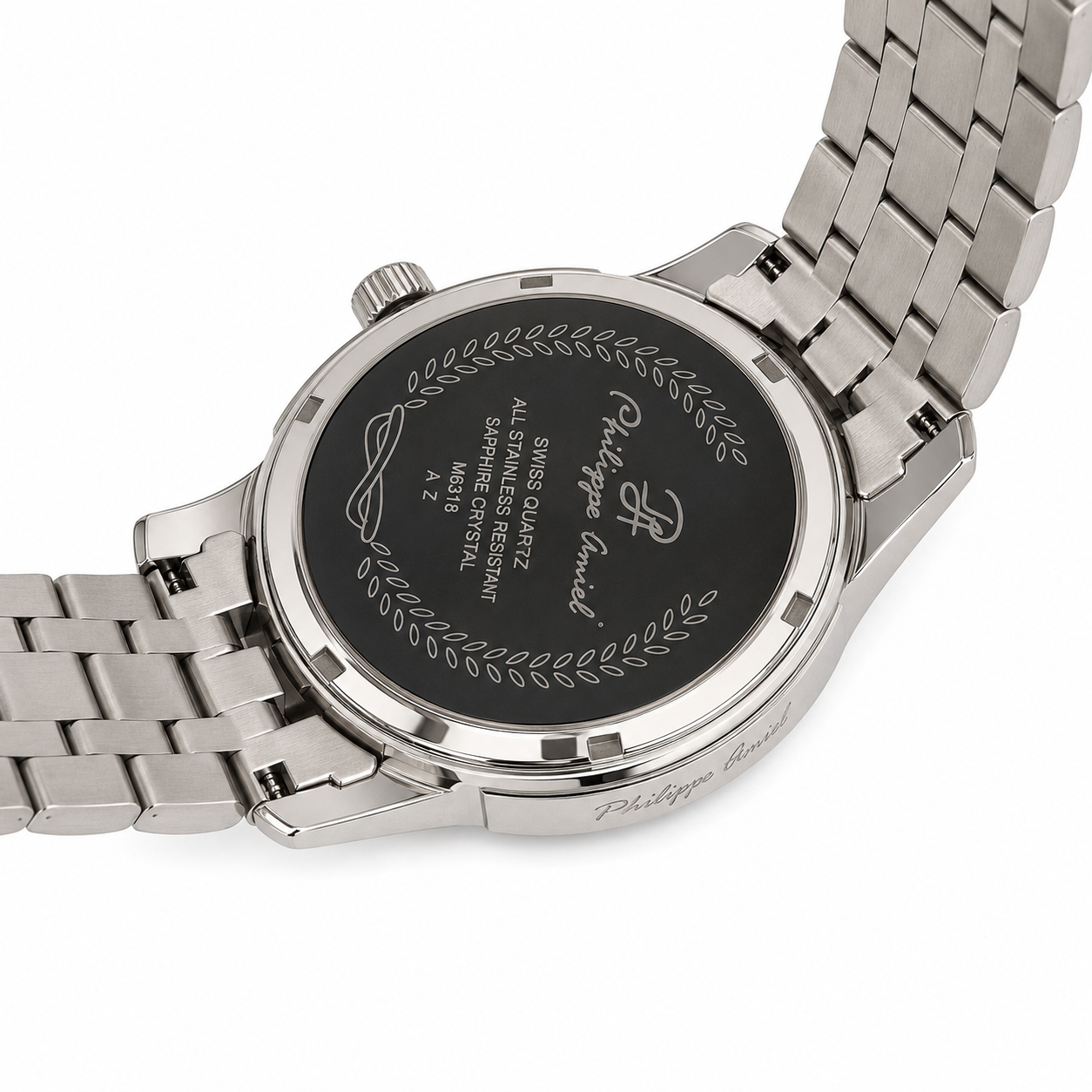 Philippe Amiel M6318 Reloj para Hombre Acero Inoxidable Esfera Azul