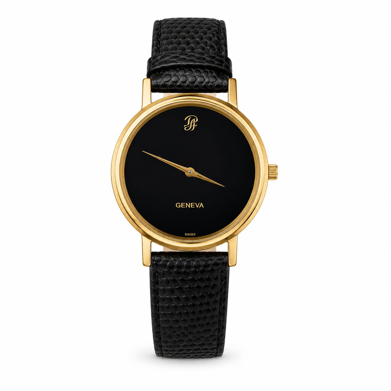 Philippe Amiel M1258 AZ Reloj para Unisex Negro Dorado Acero Inoxidable