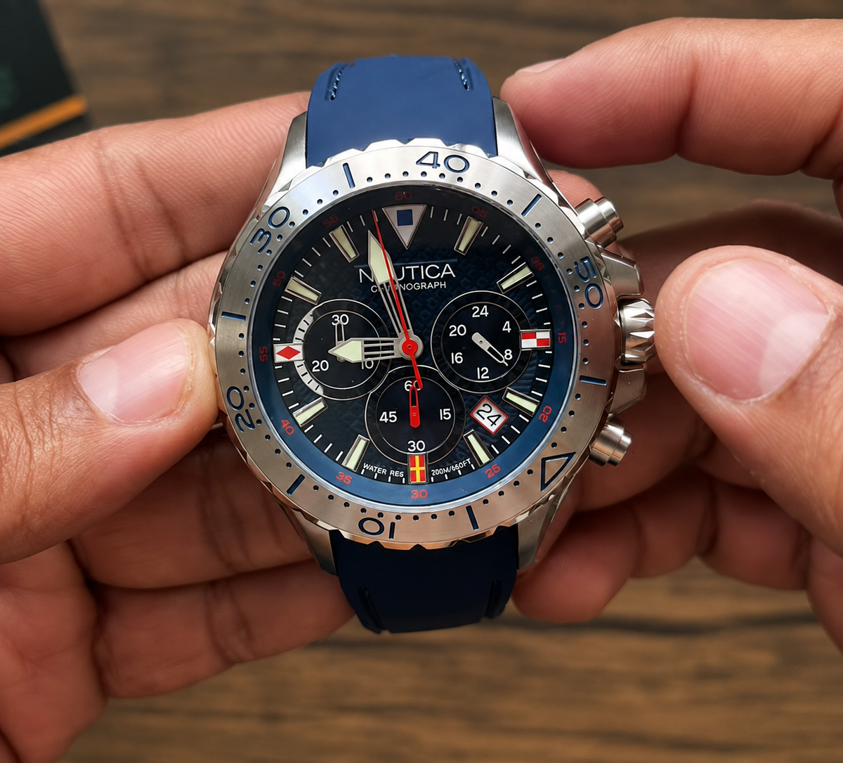 RELOJ NAUTICA NAPNSF201 BANDERAS SILICONA