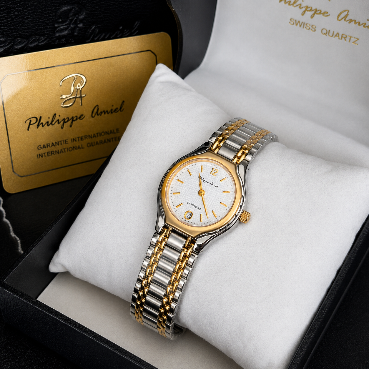 Philippe Amiel F6239 Reloj para Mujer Acero Inoxidable Bicolor Plateado/Dorado