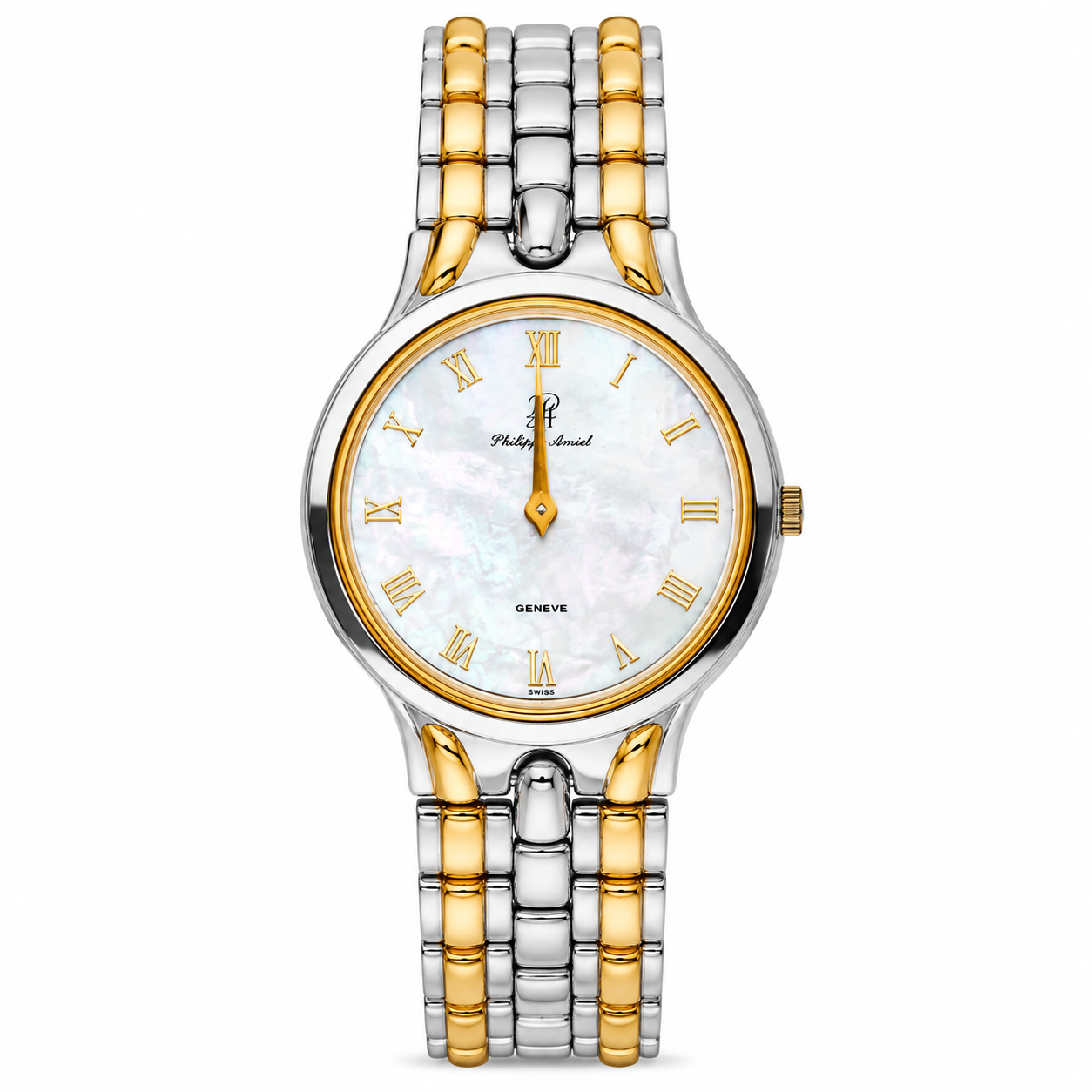 Philippe Amiel M6038 AZ Reloj para Hombre Bicolor Acero Inoxidable y Dorado