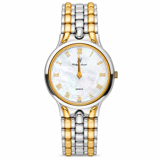 Philippe Amiel M6038 AZ Reloj para Hombre Bicolor Acero Inoxidable y Dorado