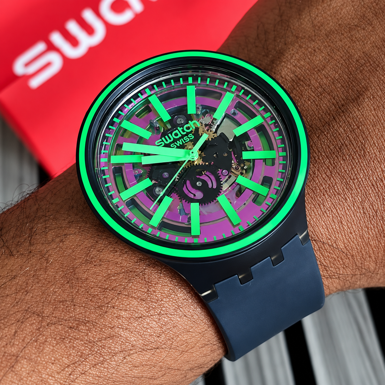 RELOJ SWATCH BIG BOLD SO27B113 PINK TASTE