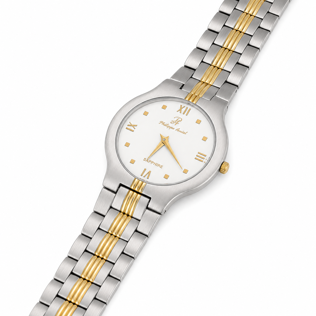 Philippe Amiel M2480 AZ Reloj para Hombre Bicolor Acero Inoxidable con Cristal de Zafiro
