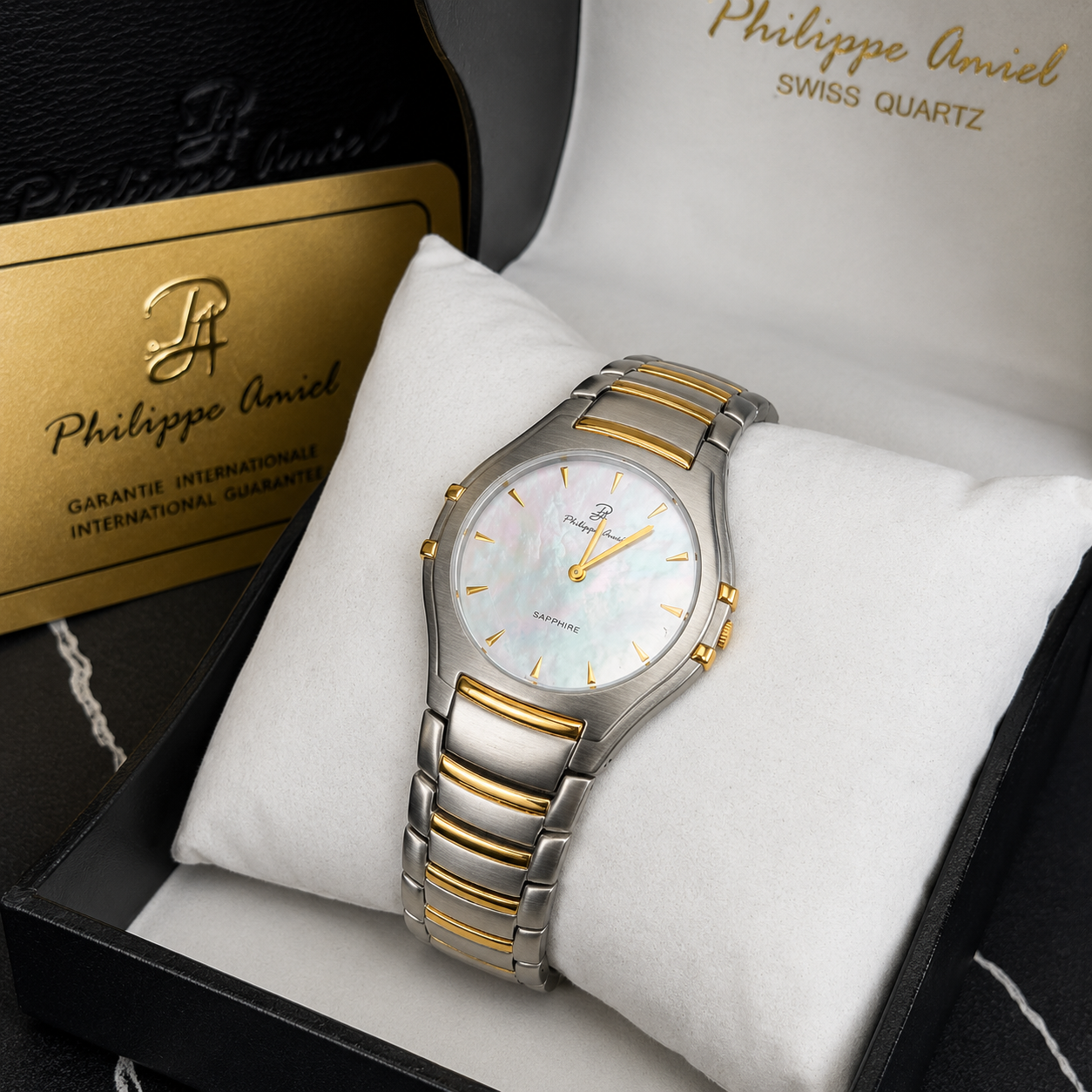 Philippe Amiel M6236 AZ Reloj Bicolor Acero Inoxidable con Nácar