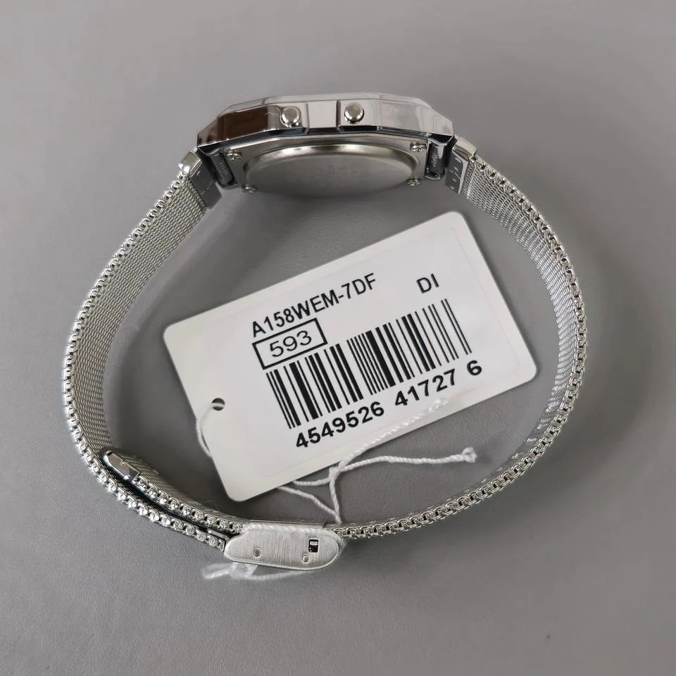 RELOJ CASIO DIGITAL A158WEM-7E ACERO