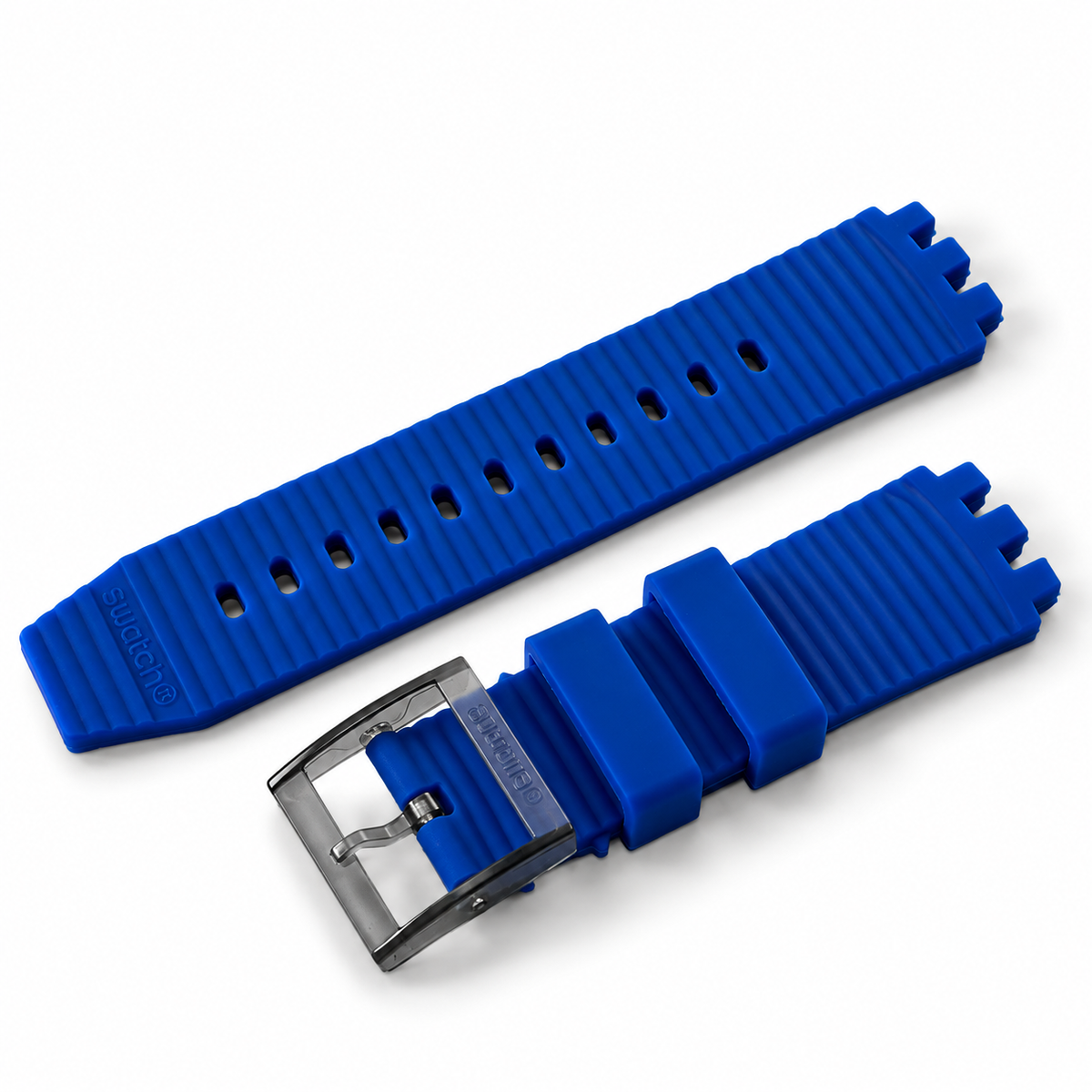 CORREA PULSO PARA RELOJ SWATCH AZUL MEDIDA 25 MM