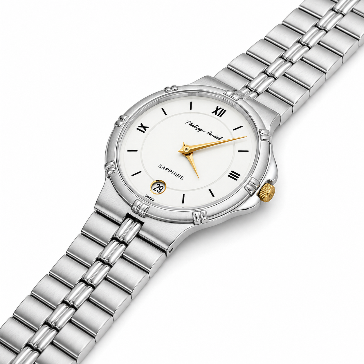 Philippe Amiel M6031 AZ Reloj para Hombre Acero Inoxidable Plateado | Time Home