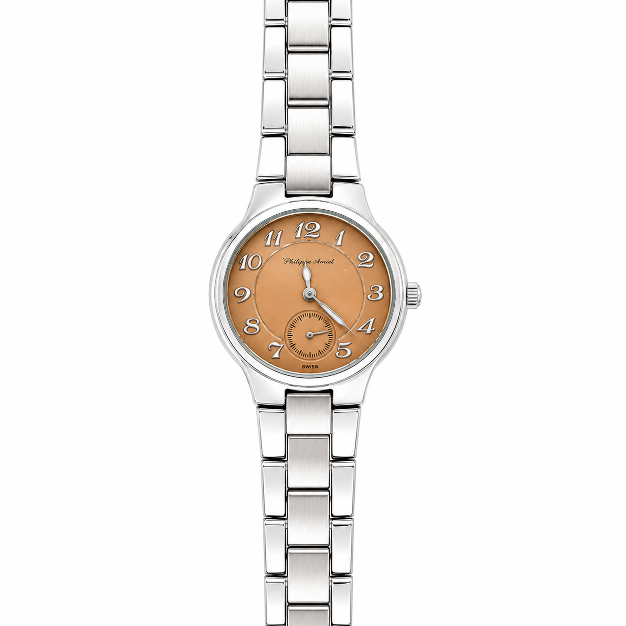 Philippe Amiel F6240 Reloj para Mujer Acero Inoxidable Esfera Cobre