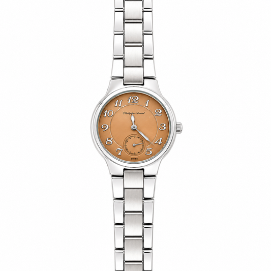 Philippe Amiel F6240 Reloj para Mujer Acero Inoxidable Esfera Cobre