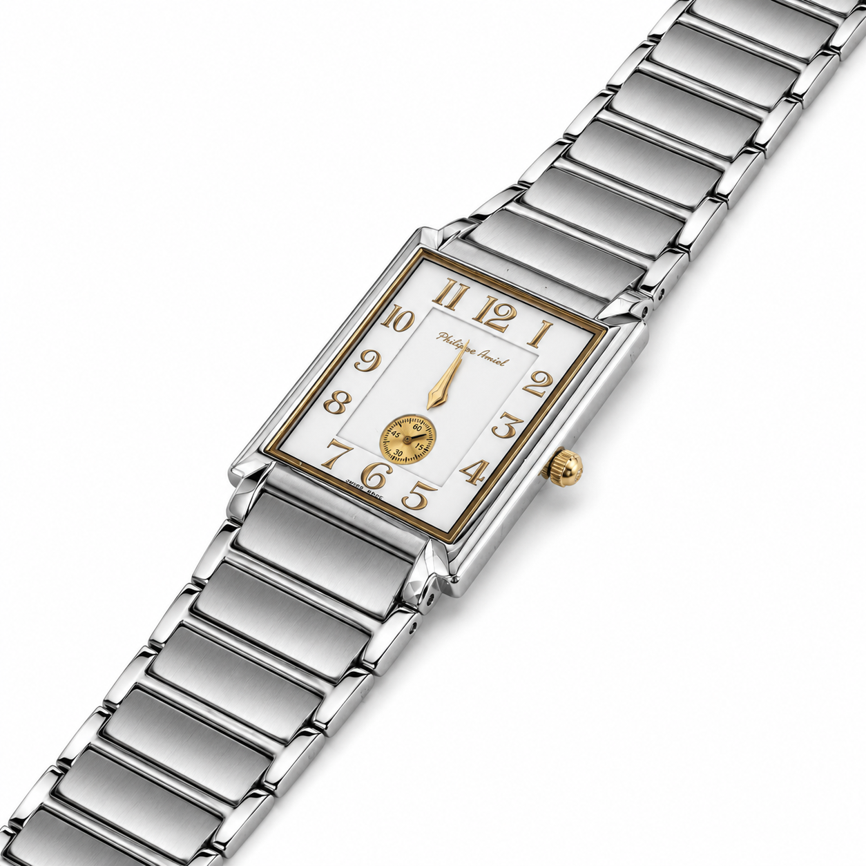 Philippe Amiel M6340 Reloj para Hombre Acero Inoxidable Rectangular Plateado | Time Home