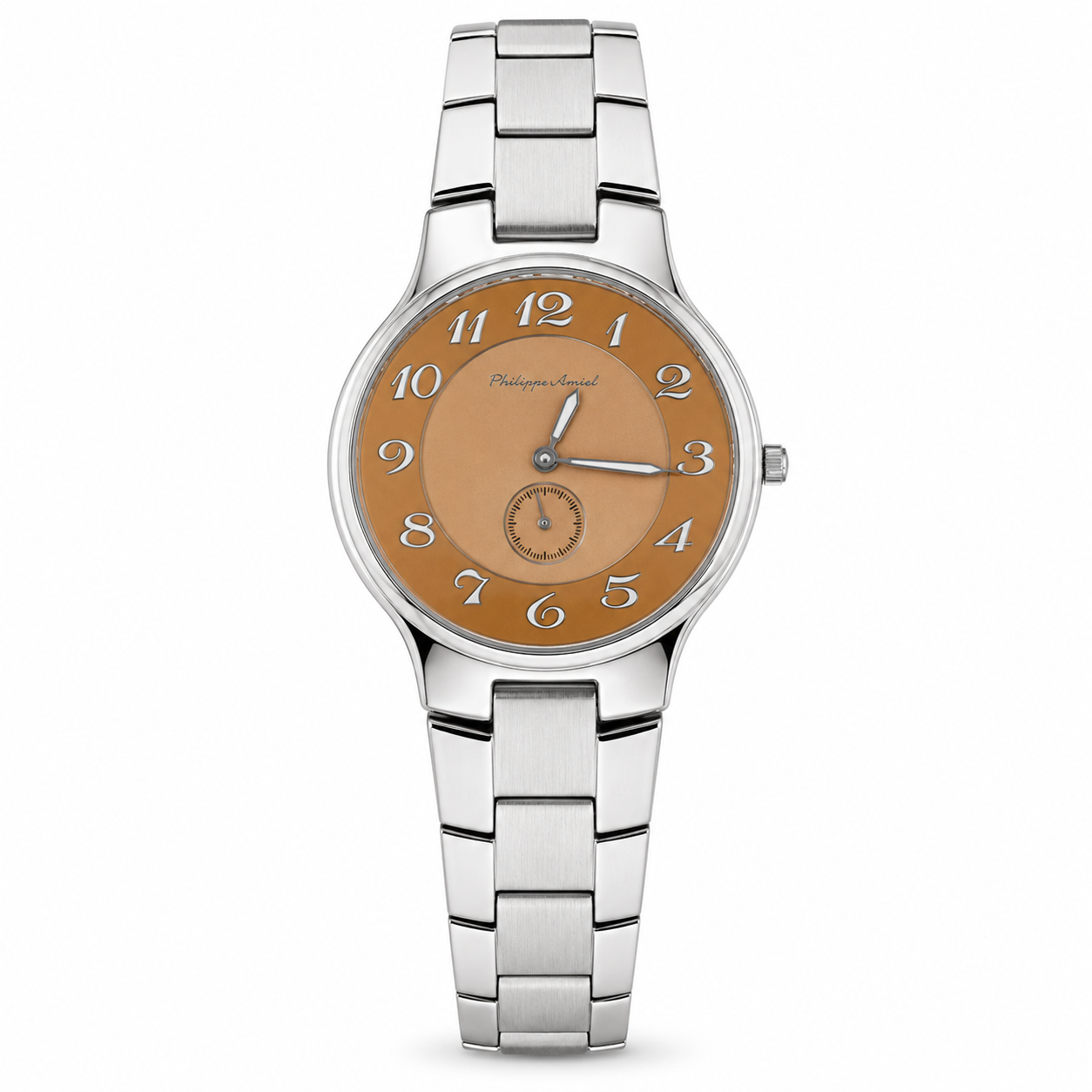Philippe Amiel F6240 Reloj para Hombre Acero Inoxidable Esfera Cobre