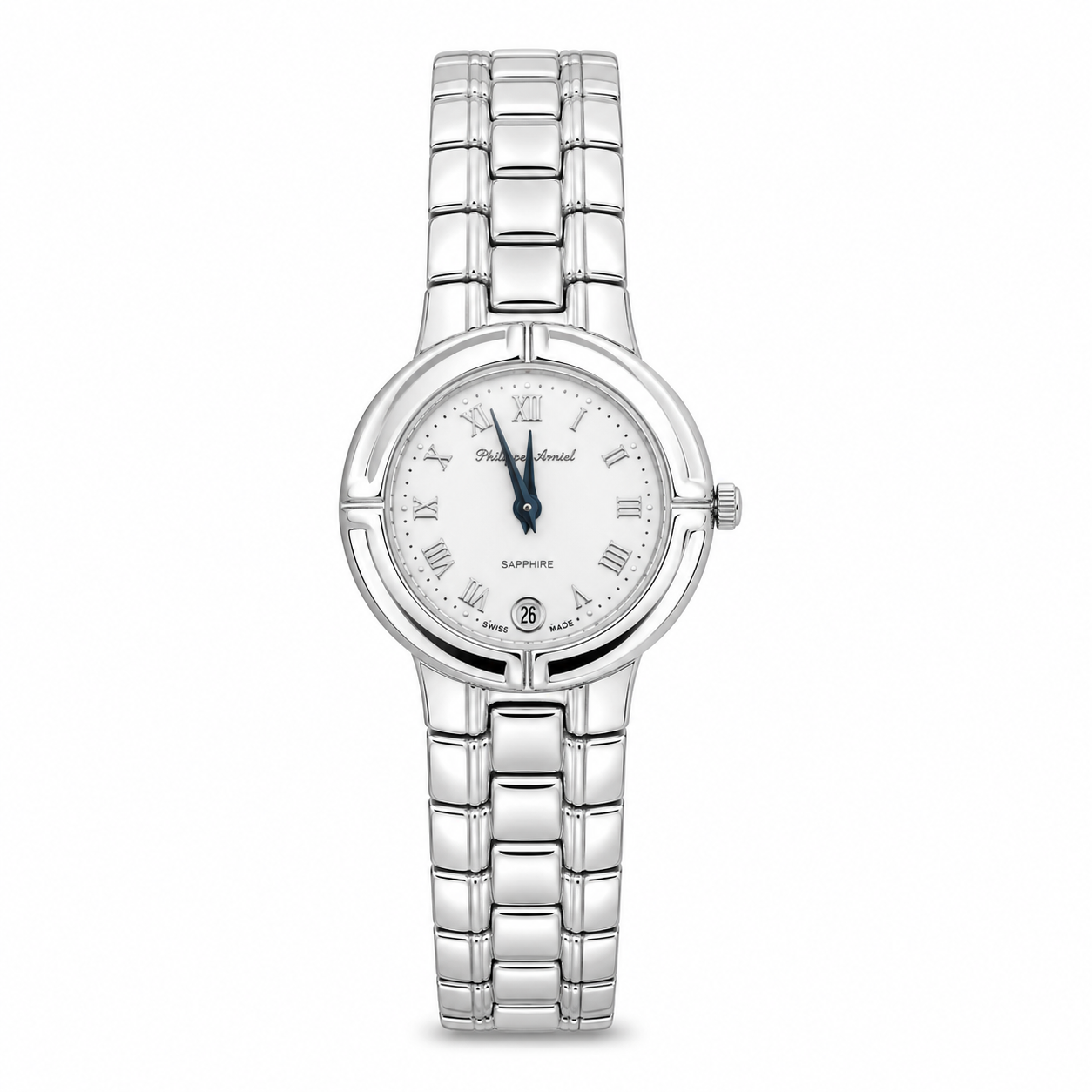 Philippe Amiel F6312 Reloj para Mujer Acero Inoxidable Plateado