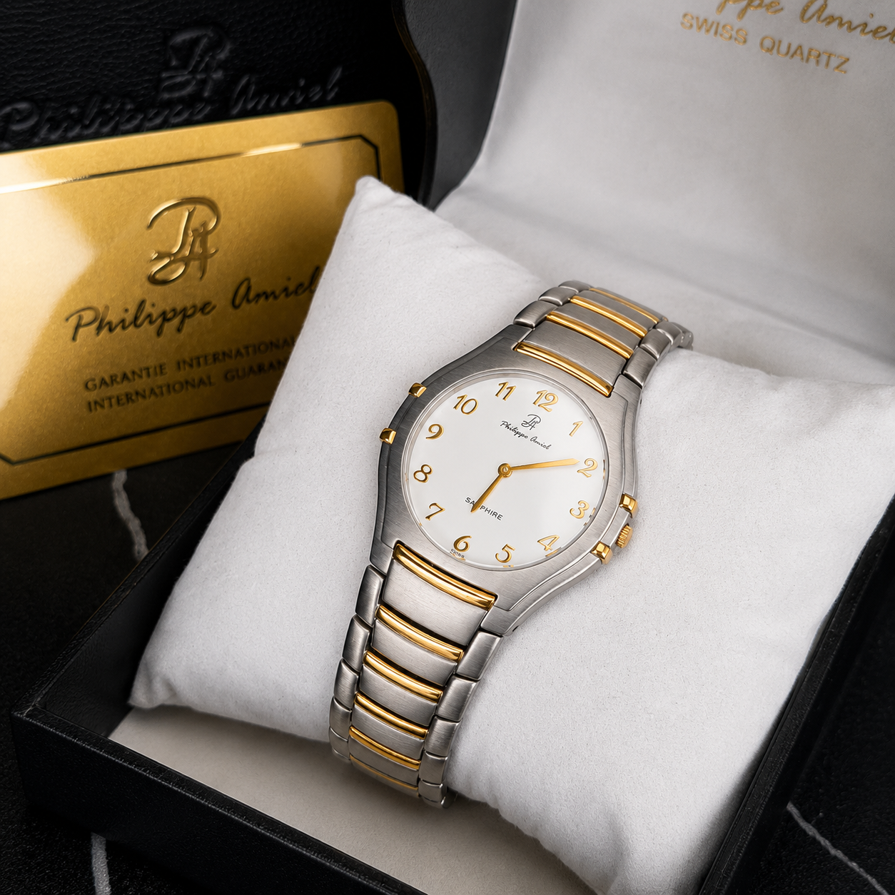 Philippe Amiel M6236 AZ Reloj para Hombre Bicolor Acero Inoxidable y Dorado
