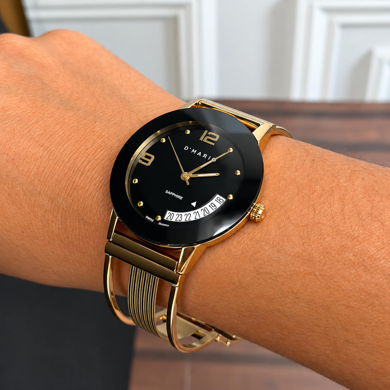 RELOJ D'MARIO ZE1171G HOMBRE CUPULA ESQUELETO