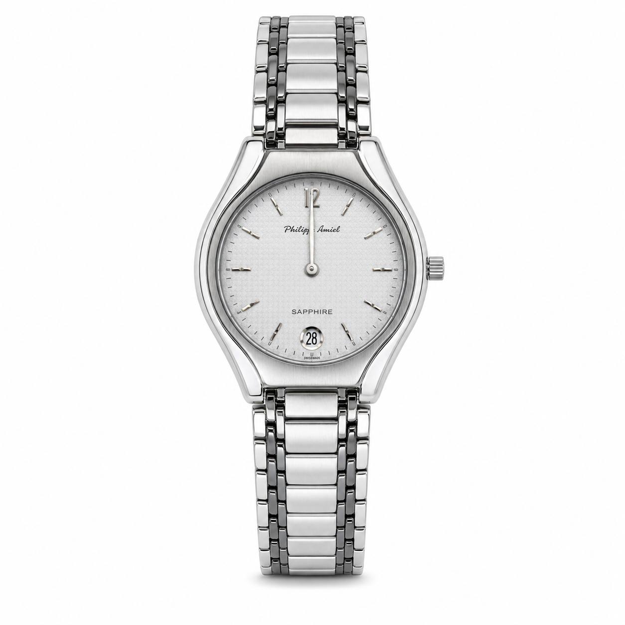 Philippe Amiel M6239 Reloj para Hombre Acero Inoxidable Plateado con Cristal de Zafiro