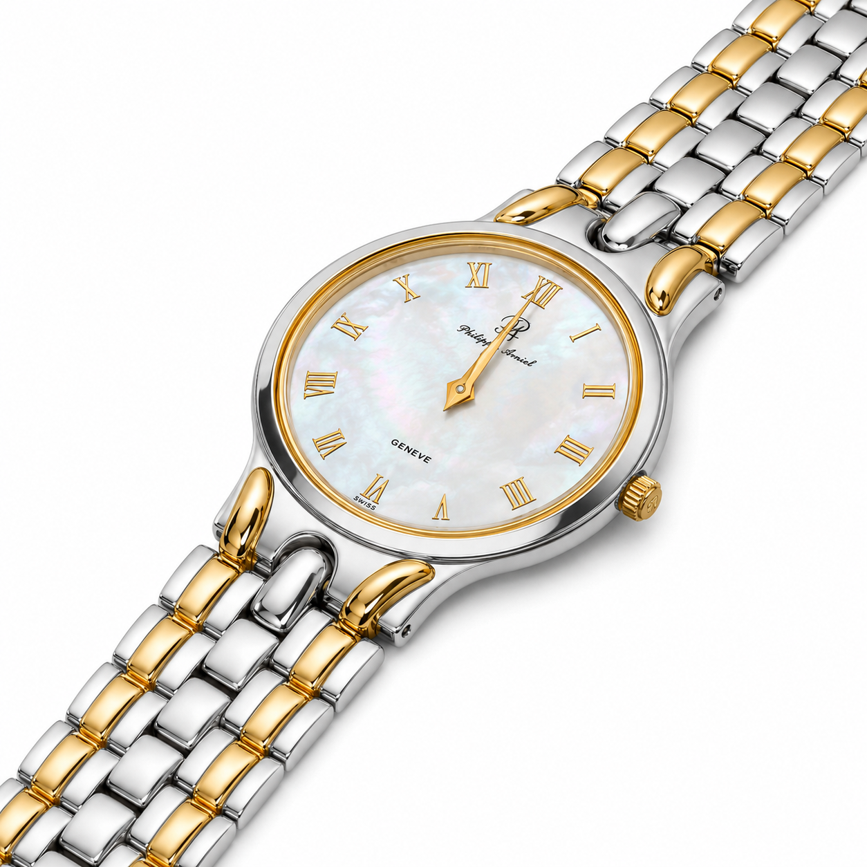 Philippe Amiel M6038 AZ Reloj para Hombre Bicolor Acero Inoxidable y Dorado