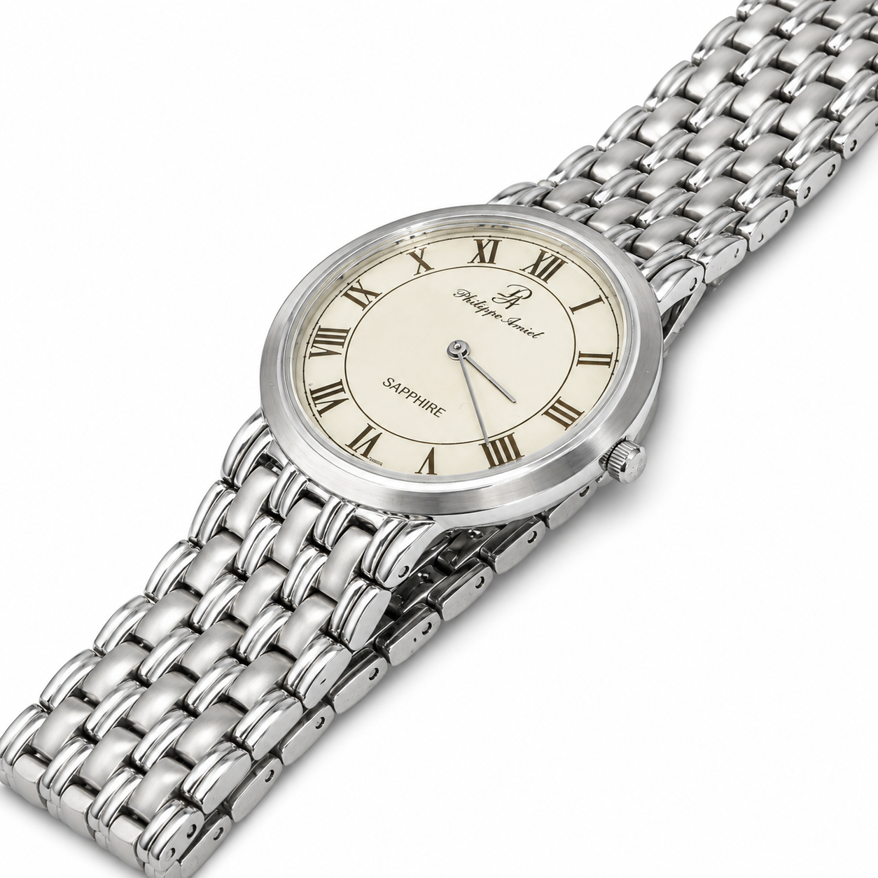 Philippe Amiel M6320 AZ Reloj para Hombre Acero Inoxidable Esfera Nácar