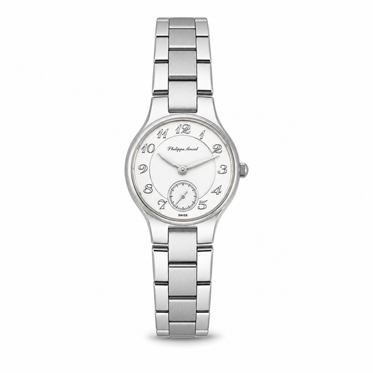 Philippe Amiel F6240 Reloj para Mujer Acero Inoxidable Plateado