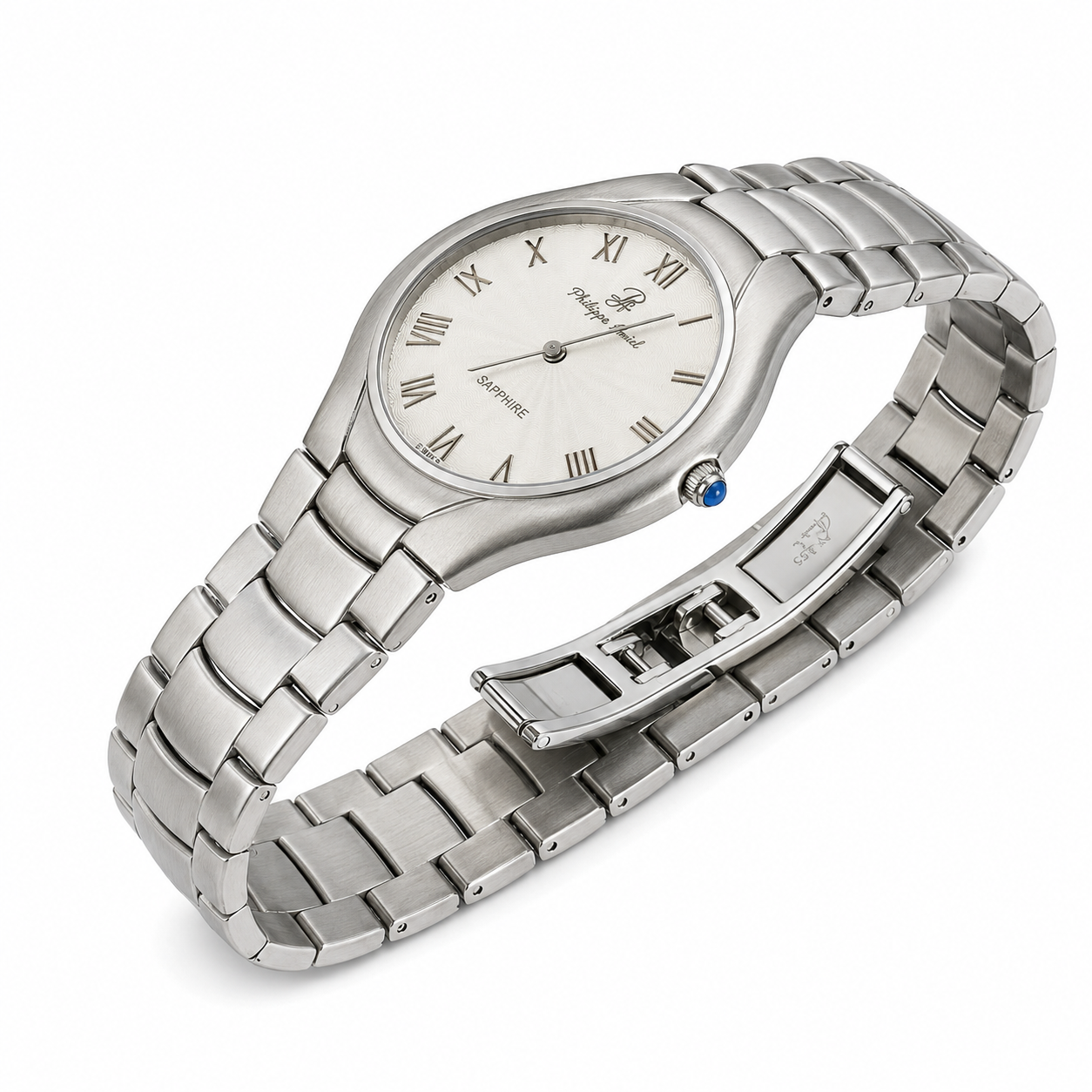 Philippe Amiel M6228 AZ Reloj para Hombre Acero Inoxidable Plateado con Cristal de Zafiro