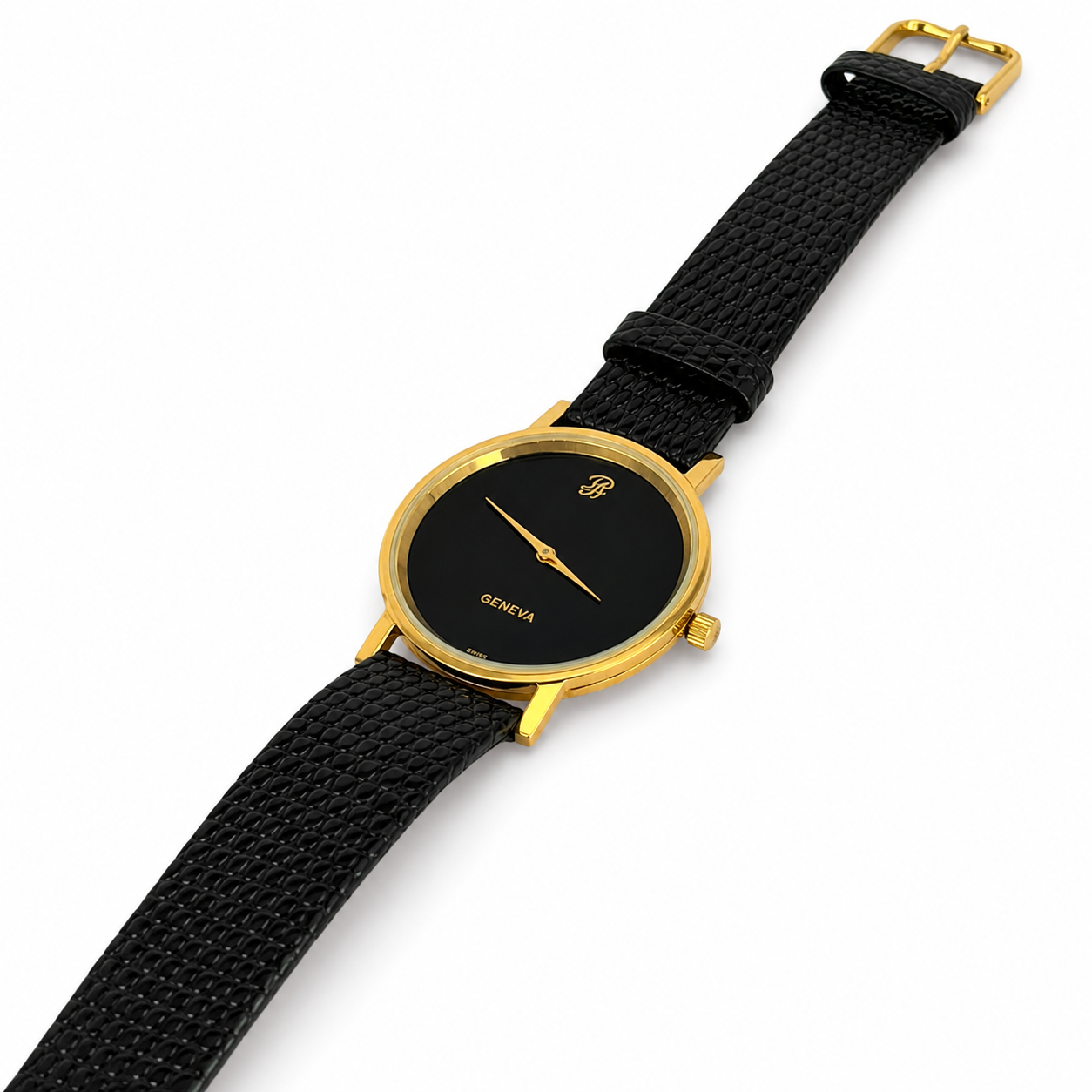 Philippe Amiel M1258 AZ Reloj para Unisex Negro Dorado Acero Inoxidable