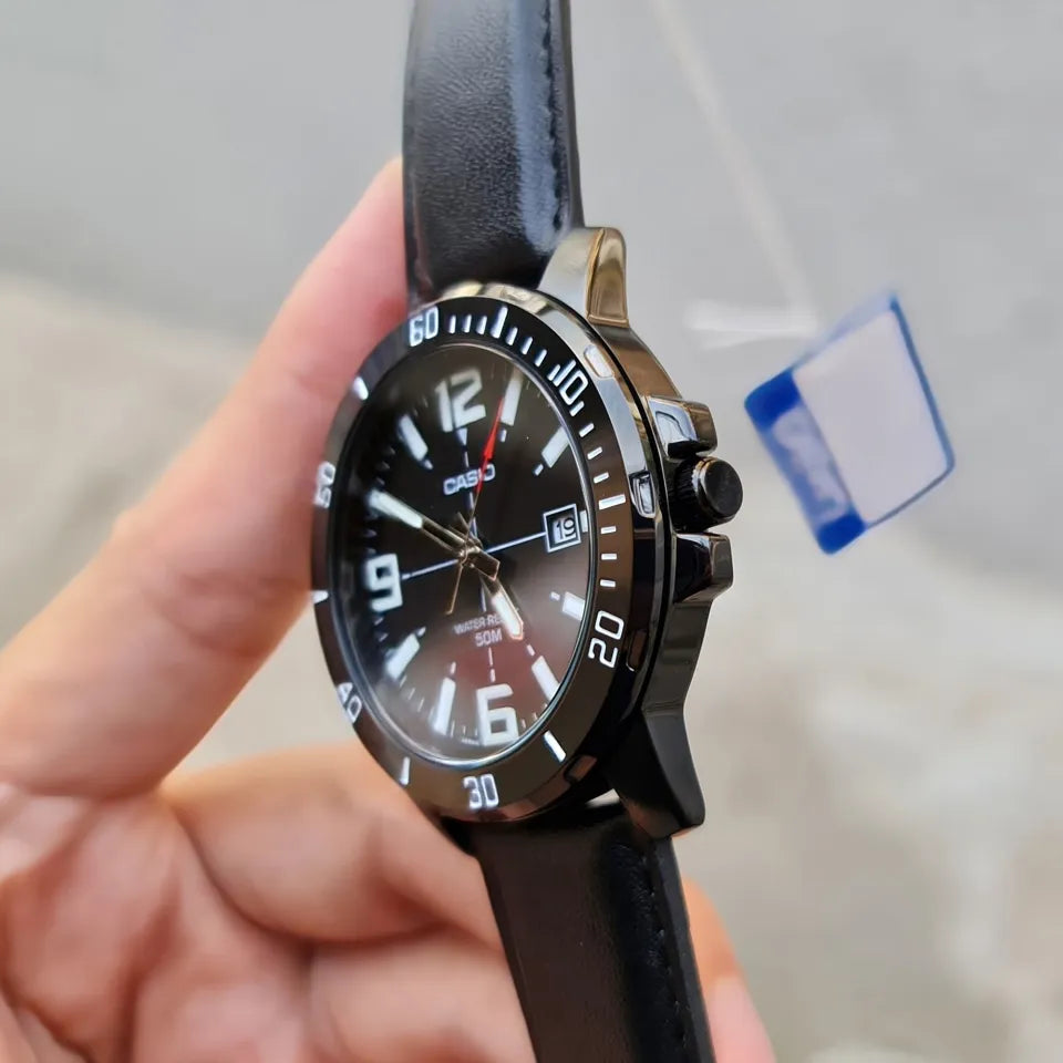 RELOJ CASIO MTP-VD01BL-1B CUERO