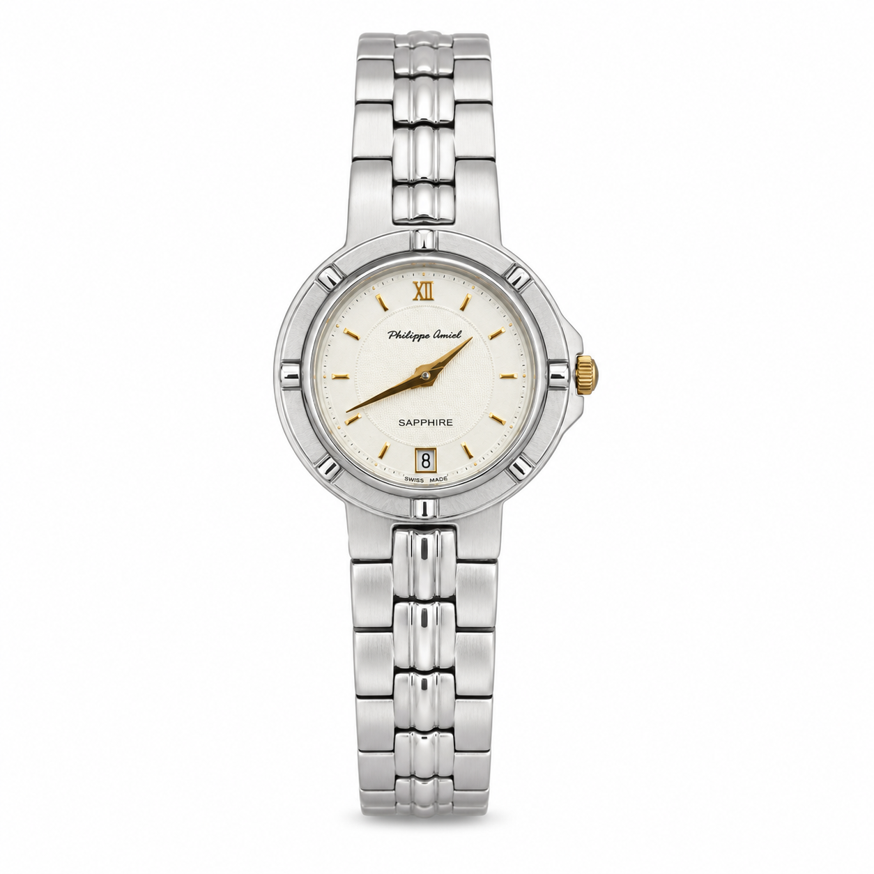 Philippe Amiel F6032 Reloj para Mujer Acero Inoxidable Bicolor Plateado/Dorado