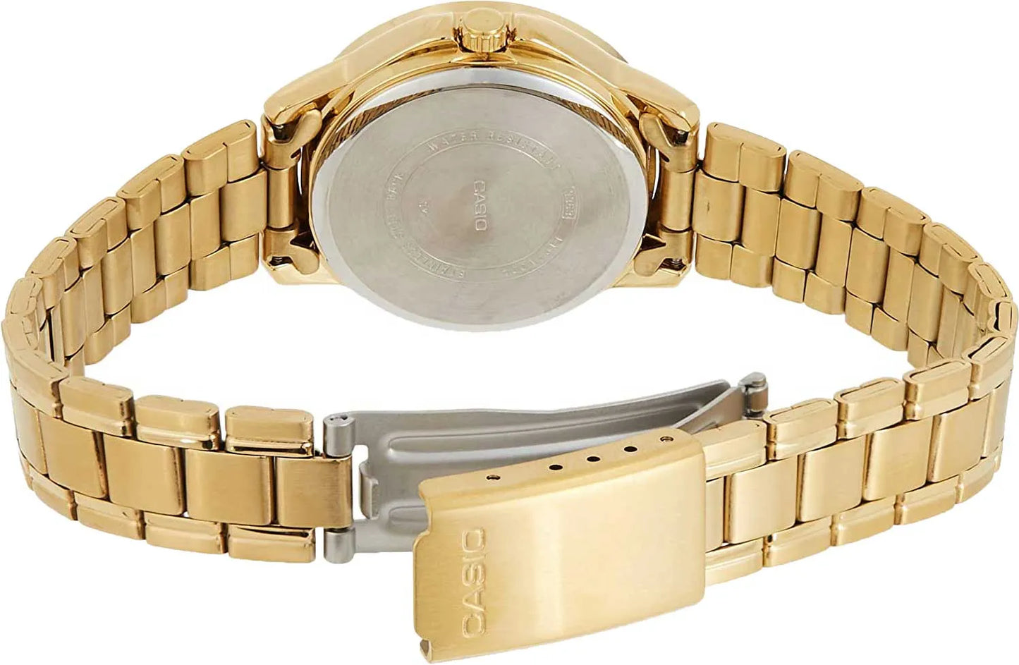RELOJ CASIO ACERO DORADO DAMA LTP-V004G-1B ORIGINAL