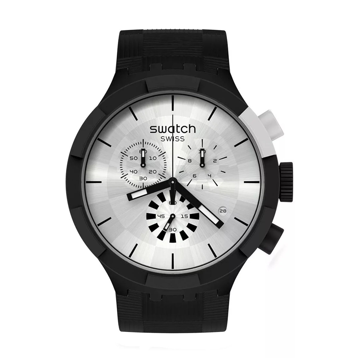 RELOJ SWATCH SB02B404 CHEQUERED SILVER
