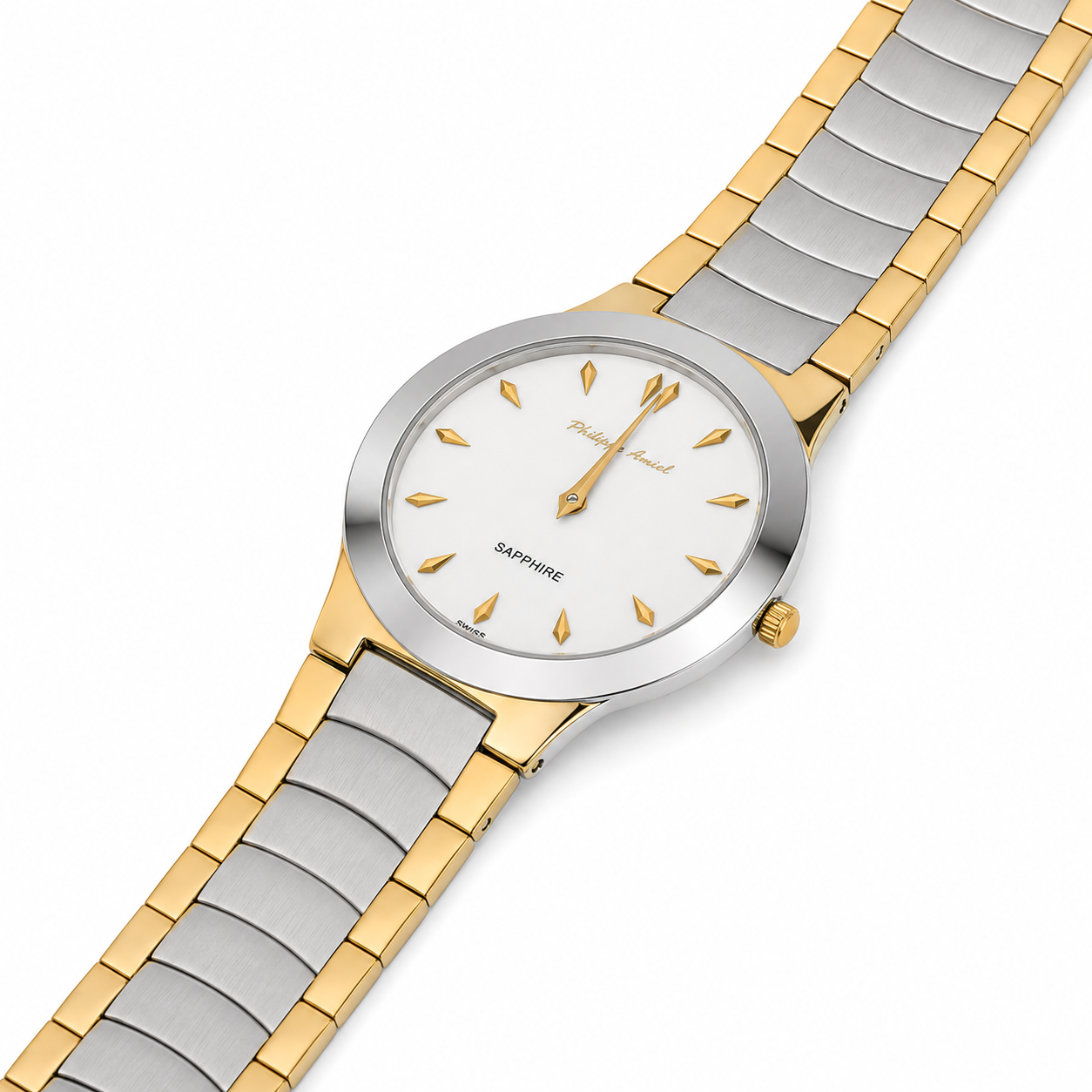 Philippe Amiel M6280 Reloj para Hombre Acero Bicolor con Cristal de Zafiro
