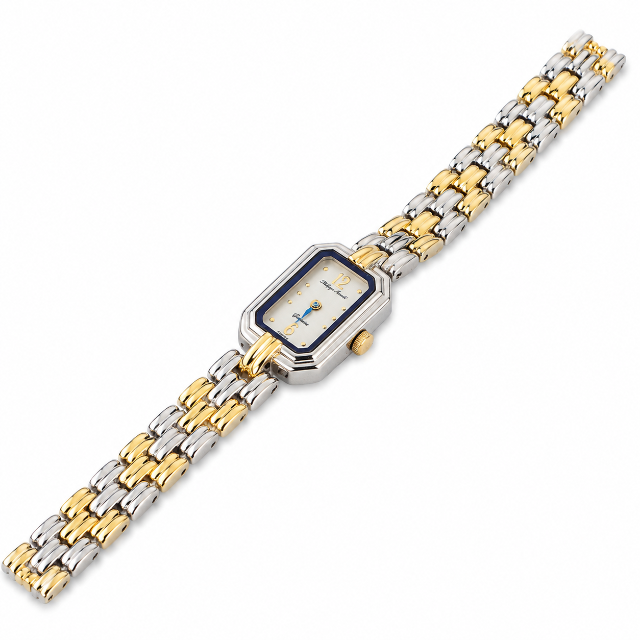 Philippe Amiel F362 AZ Reloj para Mujer Bicolor Acero Inoxidable Esfera Blanca