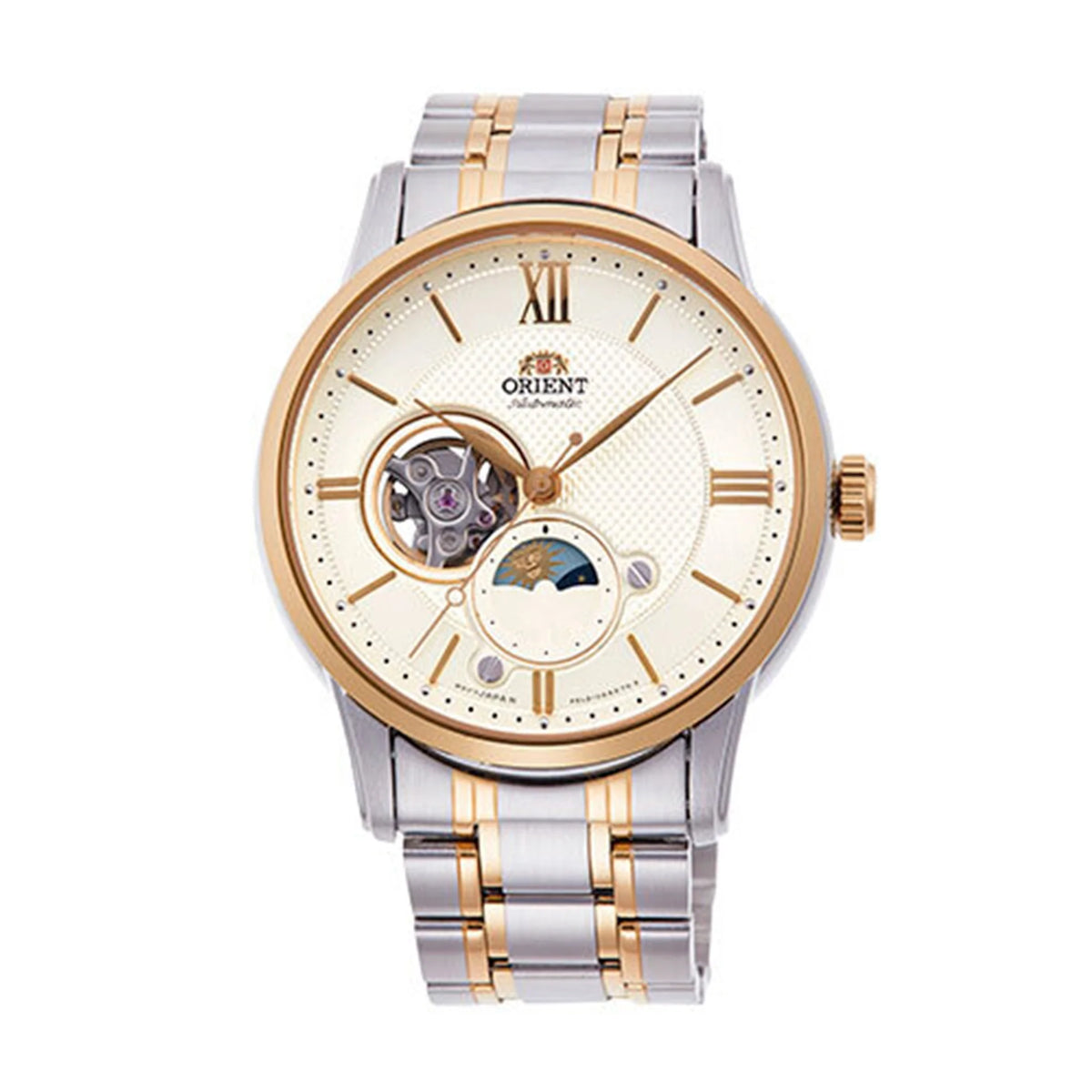 RELOJ ORIENT CLASICO RA-AS0007S SOL Y LUNA ACERO
