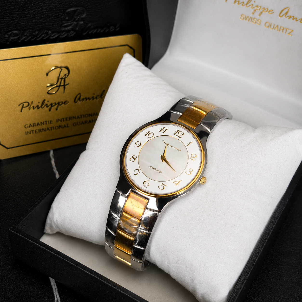 Philippe Amiel M6230 AZ Reloj para Hombre Bicolor Acero Inoxidable y Dorado