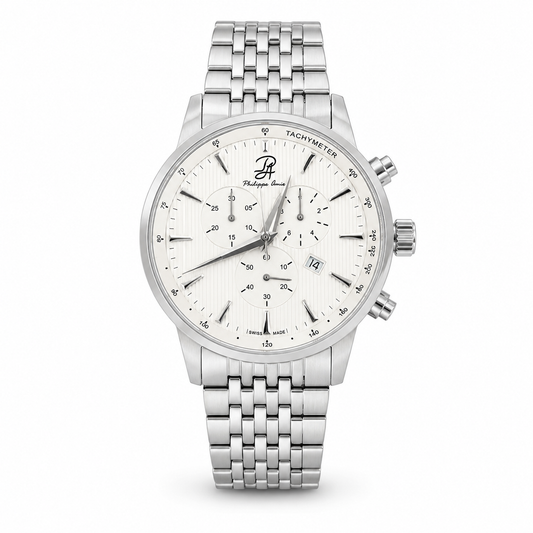 Philippe Amiel PA-0195 Reloj para Hombre Acero Inoxidable Plateado