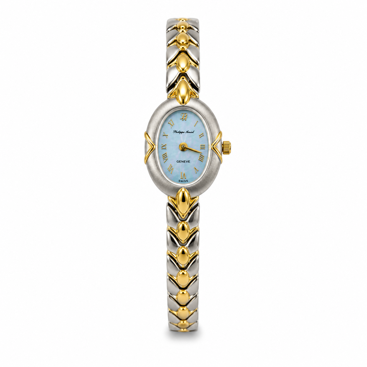 Philippe Amiel M1258 AZ Reloj para Mujer Bicolor Azul Acero Inoxidable