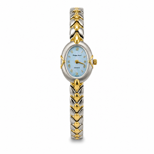 Philippe Amiel M1258 AZ Reloj para Mujer Bicolor Azul Acero Inoxidable
