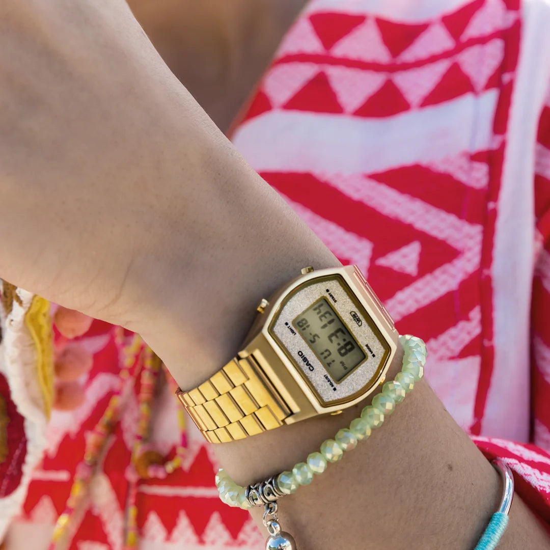 RELOJ CASIO DIGITAL B-640WGG-9 DORADO ACERO