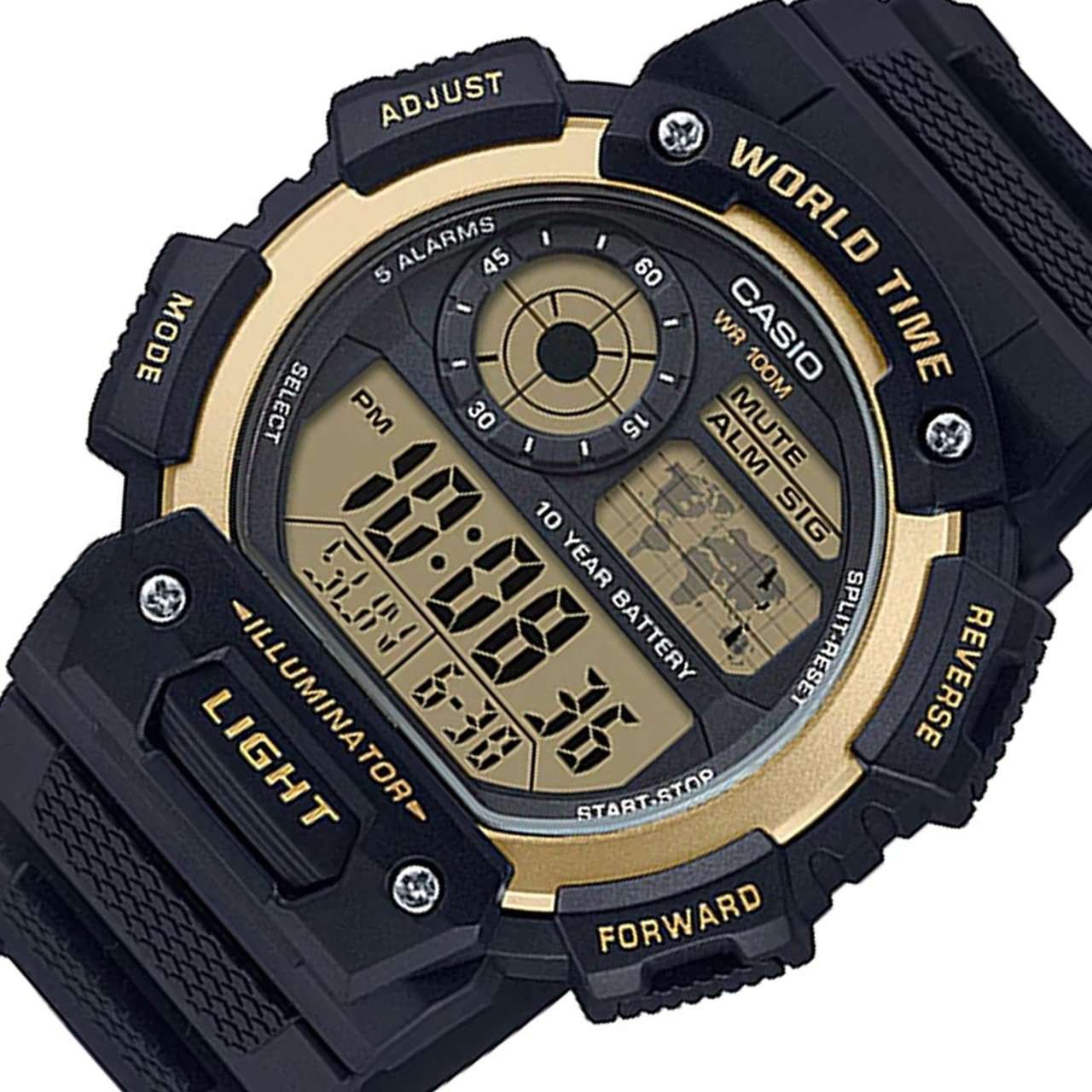 RELOJ CASIO DIGITAL AE-1400WH-9A NEGRO