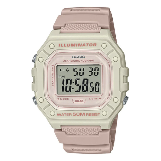 RELOJ CASIO W-218HC-4A2 DIGITAL PALO DE ROSA