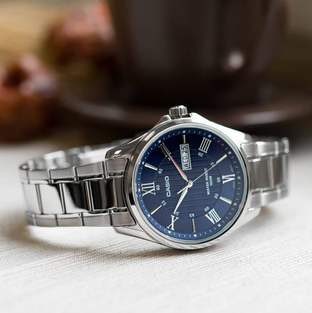 RELOJ CASIO MTP-1384D-2A ACERO